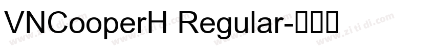 VNCooperH Regular字体转换